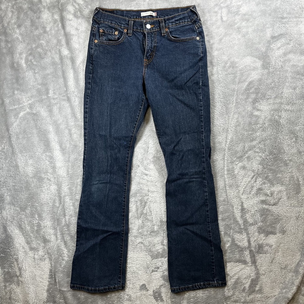 LEVI'S 515 Bootcut Jeans Womens 4 M Blue Denim Classic Dark Wash Y2K
